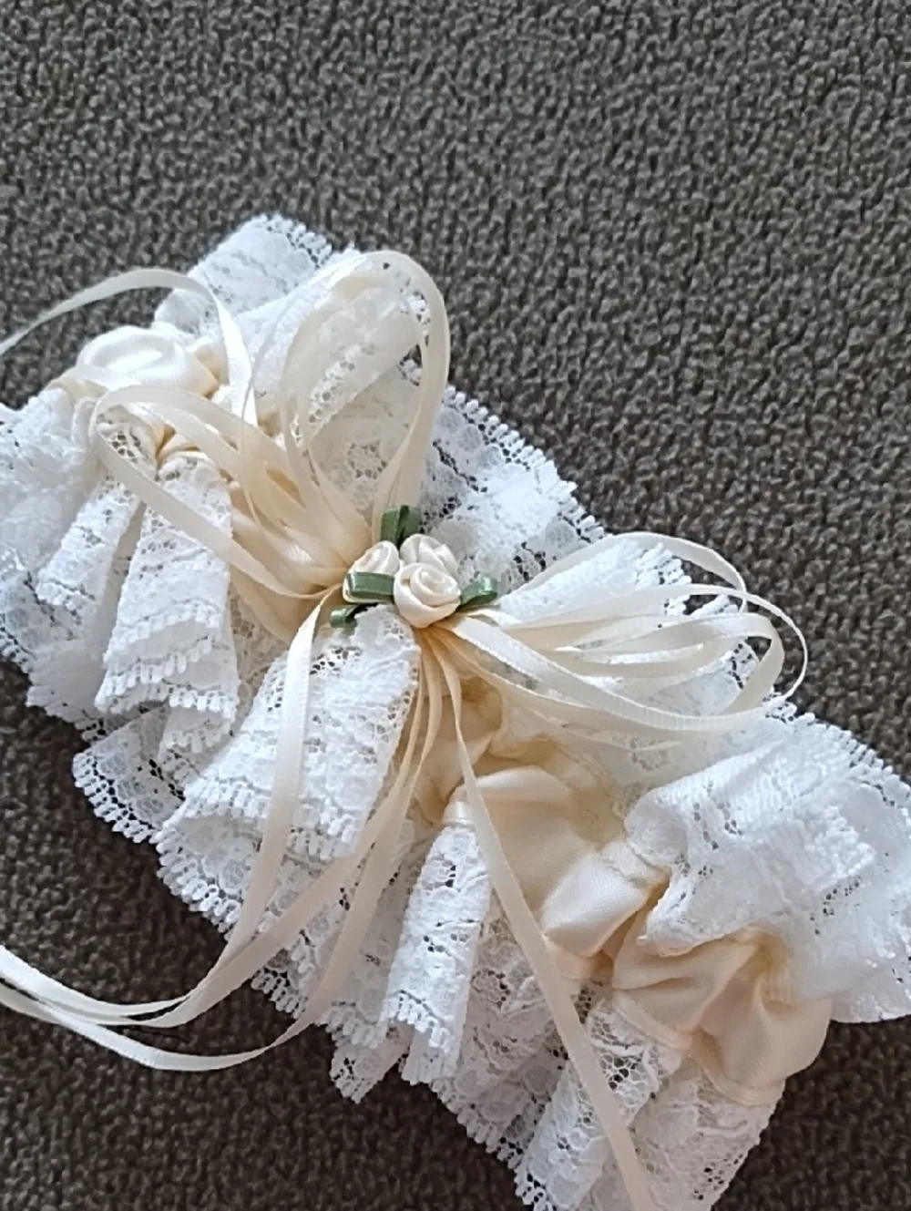 Bridal Gloves Garter New Lace Ribbons Garter 6.5 Inches Gloves Size Small